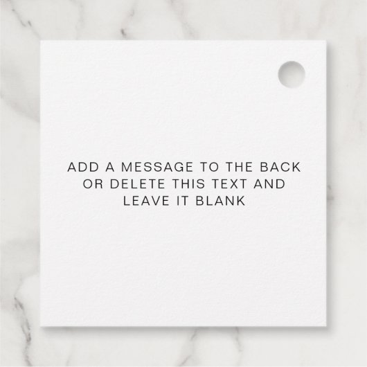 Ellesmere In Ziekte en In Rijkdom Lotto Bruiloft Bedankjes Labels (Achterkant)