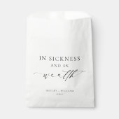 Ellesmere In Ziekte en In Rijkdom Lotto Bruiloft Bedankzakje (Voorkant)