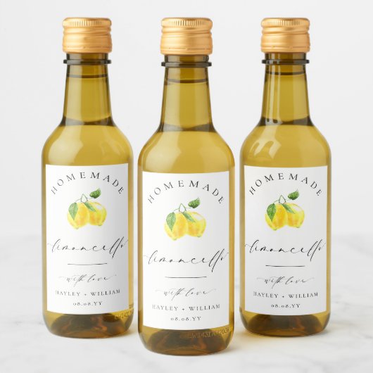 Ellesmere Limoncello Favor Wijn Etiket (Flessen)
