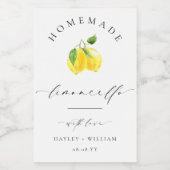 Ellesmere Limoncello Favor Wijn Etiket (Enkel label)