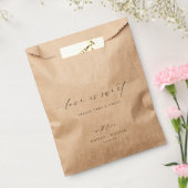 Ellesmere Love is Sweet Weddenschap Favor Bags Bedankzakje (Gezegeld)