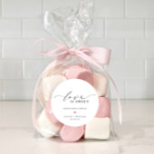 Ellesmere Love is Sweet Weddenschap Favor Ronde Sticker