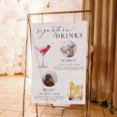 Ellesmere Minimal huisdier foto handtekening drank Poster