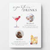 Ellesmere Minimal Pet Photo Signature Drinken Sign Fotoplaat (voorkant)