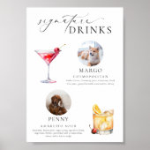 Ellesmere Minimal Pet Photo Signature Drinken Sign Poster (Voorkant)