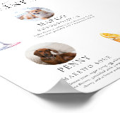 Ellesmere Minimal Pet Photo Signature Drinken Sign Poster (Hoek)