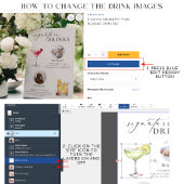 Ellesmere Minimal Pet Photo Signature Drinken Sign Poster