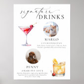 Ellesmere Minimal Pet Photo Signature Drinken Sign Poster (Voorkant)