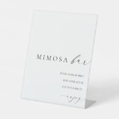 Ellesmere Minimalist Mimosa Bar Reclamebord Met Voetstuk (Voorkant)