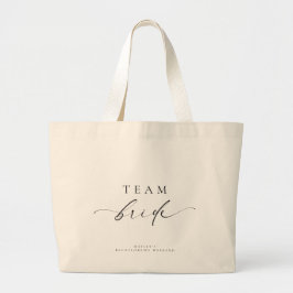 Ellesmere Minimalist Team Bride Grote Tote Bag