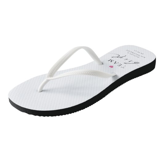Ellesmere Minimalist Team Bride Teenslippers (Schuin)
