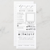 Ellesmere Minimalistisch Bruiloft Gast Boek Kaart (Voorkant / Achterkant)