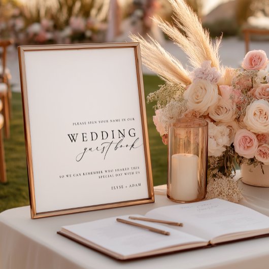 Ellesmere minimalistisch gebaar voor een bruiloft poster