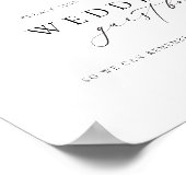 Ellesmere minimalistisch gebaar voor een bruiloft poster (Hoek)