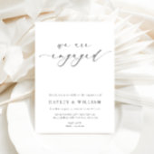 Ellesmere Minimalistisch Verlovingsfeest Kaart