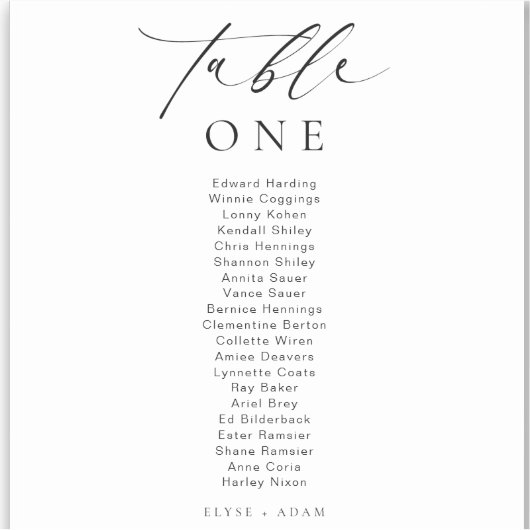 Ellesmere minimalistisch weddenschapsnummer sticker (Voorkant)