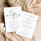 Ellesmere Minimalistische bruiloft en details Kaart