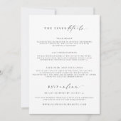 Ellesmere minimalistische bruiloft kaart (Voorkant)