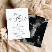 Ellesmere minimalistische bruiloft kaart