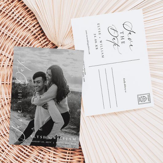 Ellesmere minimalistische foto Save the Date Brief Kaart