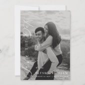 Ellesmere minimalistische foto Save the Date Brief Kaart (Voorkant)