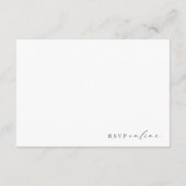 Ellesmere minimalistische RSVP QR-code Informatiekaartje (Achterkant)