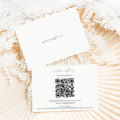 Ellesmere minimalistische RSVP QR-code Informatiekaartje