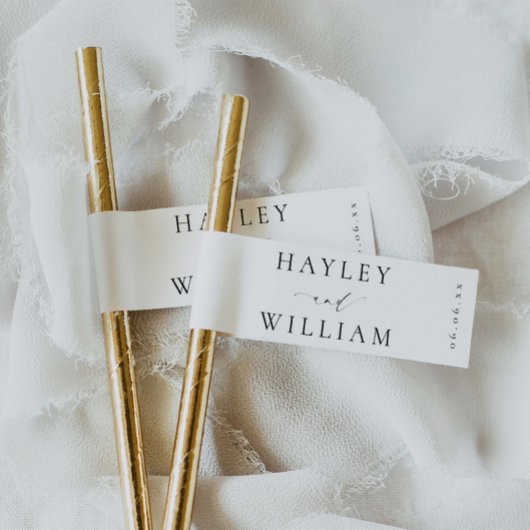 Ellesmere minimalistische strovlaggen Drink Labels