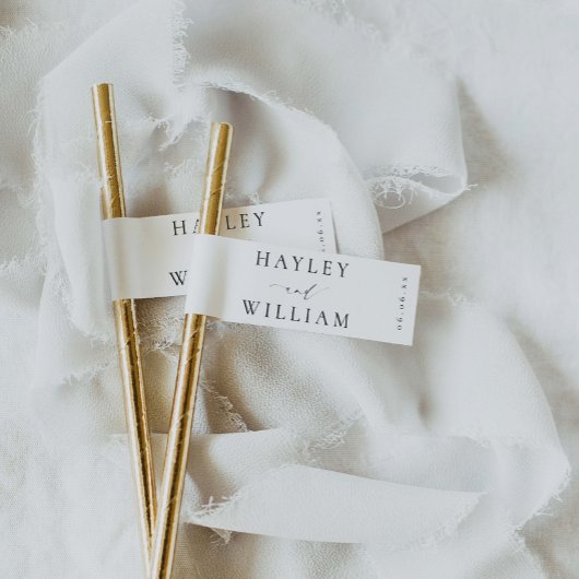 Ellesmere minimalistische strovlaggen Drink Labels