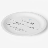 Ellesmere-minimalistische teamgroep papieren bordje (Gekanteld)