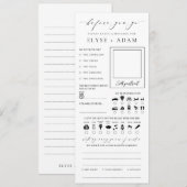 Ellesmere Minimalistische Trouwkaart Kaart (Voorkant / Achterkant)