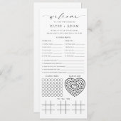 Ellesmere Minimalistische Trouwquiz en Kaart (Voorkant / Achterkant)