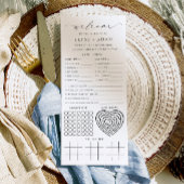 Ellesmere Minimalistische Trouwquiz en Menu
