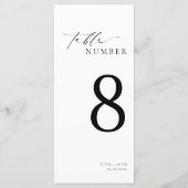 Ellesmere Minimalistische Trouwtafel Nummer Lang M Menu (Achterkant)