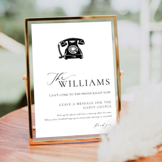 Ellesmere Modern Minimaal Audio Gastenboek Poster