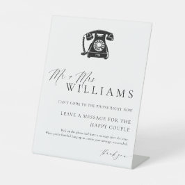 Ellesmere Modern Minimaal Audio Gastenboek Reclamebord Met Voetstuk