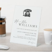 Ellesmere Modern Minimaal Audio Gastenboek Reclamebord Met Voetstuk (Insitu)