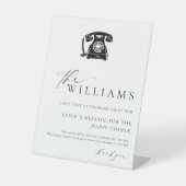 Ellesmere Modern Minimaal Audio Gastenboek Reclamebord Met Voetstuk (Voorkant)