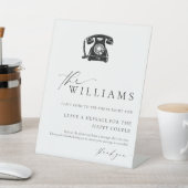 Ellesmere Modern Minimaal Audio Gastenboek Reclamebord Met Voetstuk (Insitu)