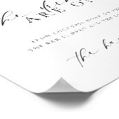 Ellesmere Modern Minimaal Open Bar Menu Bord Poster (Hoek)