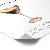 Ellesmere Modern Minimaal Signature Drank Bord Poster (Hoek)