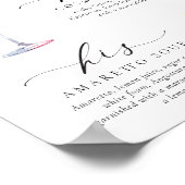 Ellesmere Modern Minimaal Signature Dranken Bord Poster (Hoek)