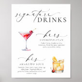 Ellesmere Modern Minimaal Signature Dranken Bord Poster (Voorkant)