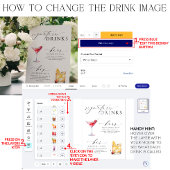 Ellesmere Modern Minimaal Signature Dranken Bord Poster