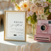 Ellesmere Modern Minimal Photo Guestbook Poster