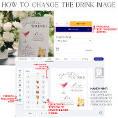 Ellesmere Modern Minimal Signature Dranken Bord Poster