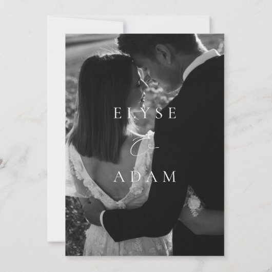 Ellesmere Modern minimalist Weddenschap Kaart (Achterkant)