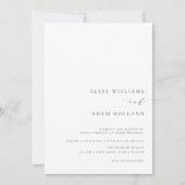 Ellesmere Modern minimalist Weddenschap Kaart (Voorkant)