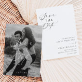 Ellesmere Modern Minimalist Wedding Save the Date Kaart