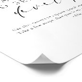 Ellesmere Moderne Minimal Wegwerp Camera Wedding Poster (Hoek)